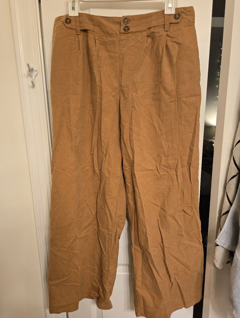 Brown Wide Leg Trousers